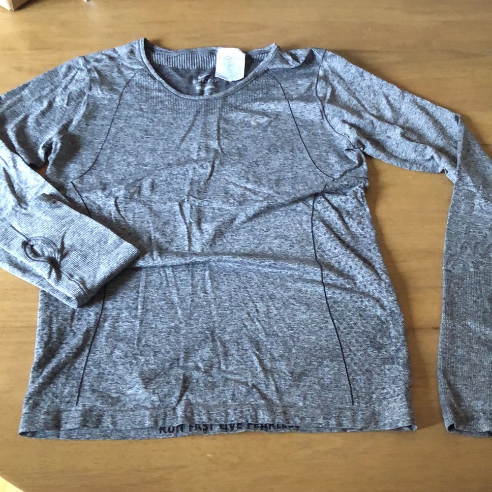 Nike, Dri-Fit long sleeve, heathered gray, medium